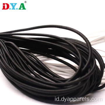 1/8-inci (3mm) Black Elastic Cord Stretch String